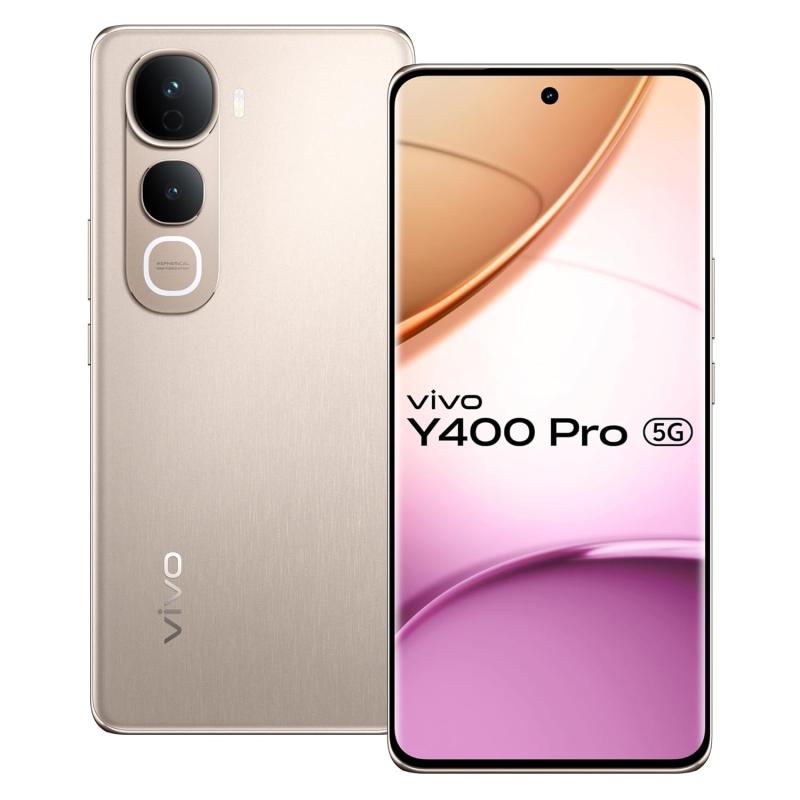 Vivo Y400 Pro 5G (Fest Gold, 8GB RAM, 128GB Storage)