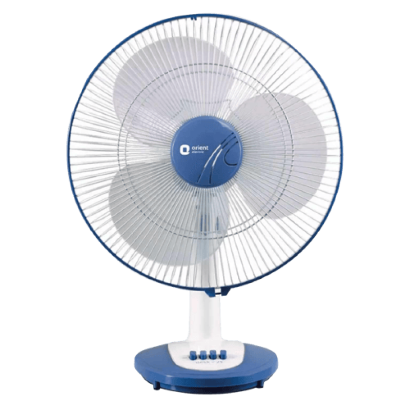 1 Star | 400 mm 3-Blade Table Fan 1330 RPM 84 CMM 53 W | Azure Blue | Orient Electric