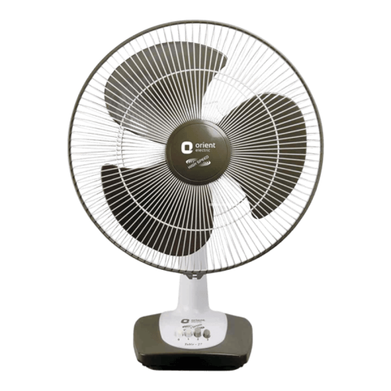1 Star | 400 mm 3-Blade Table Fan 2000 RPM 110 W | Commander Grey | Orient Electric