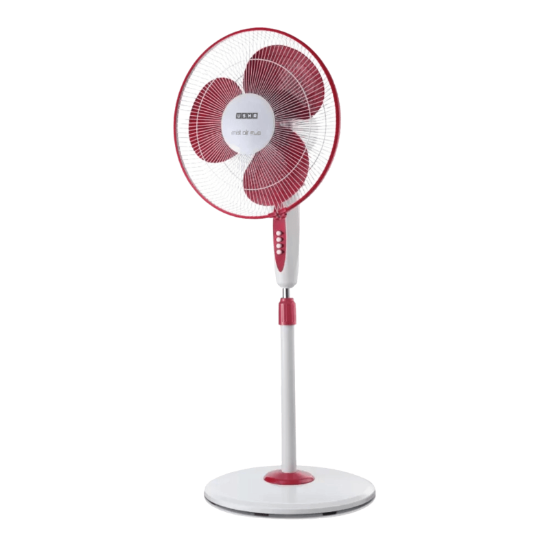 Usha Mist Air Flo 400 mm Pedestal Fan ( Maroon )