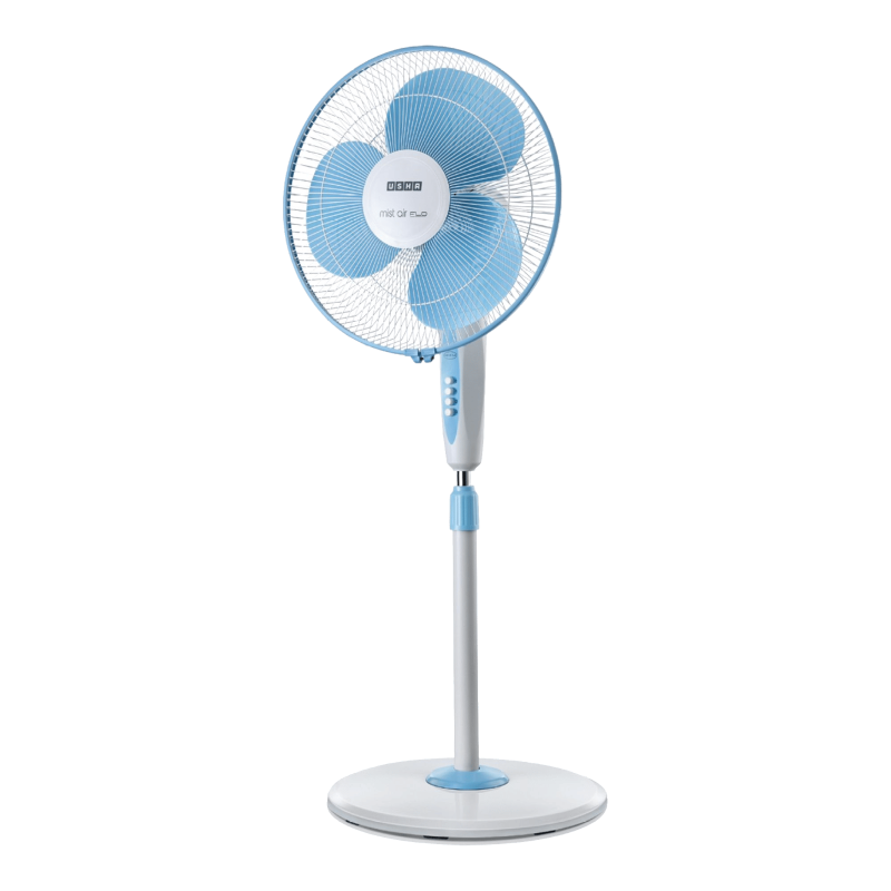 Usha Mist Air Flo 400 mm Pedestal Fan ( Light Blue )