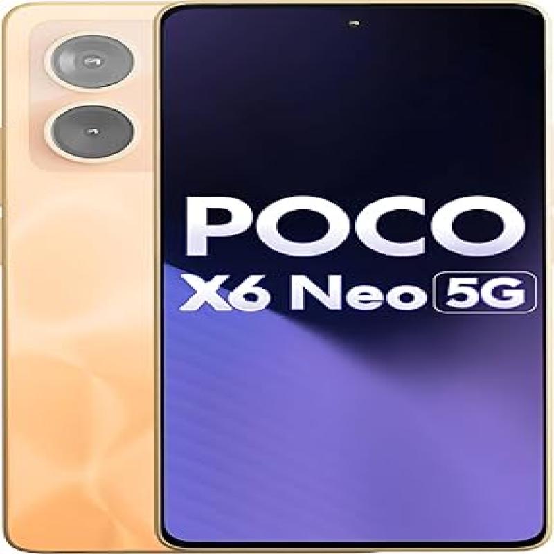 POCO X6 Neo 5G (Martian Orange, 12GB RAM and 256GB Storage)