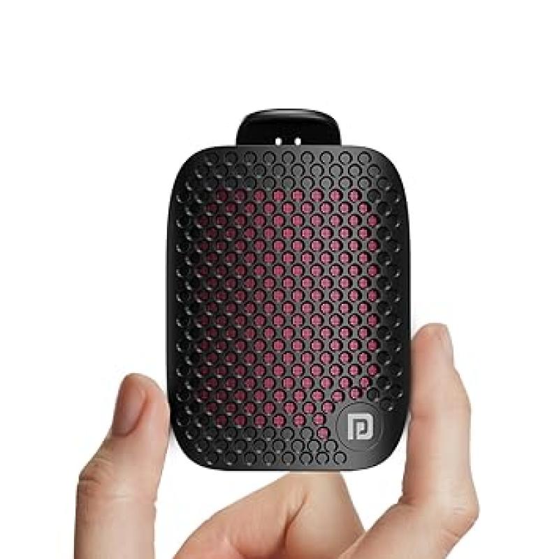 Portronics Talk Five 3W Wearable Bluetooth Speaker with Mic, Spring Clip-On, Upto 10Hours Playtime, IPX5 Water/Dust Resistant, Bluetooth 5.3v, Big Buttons, Portable Speaker with Microphone (Black) Visit the Portronics Store