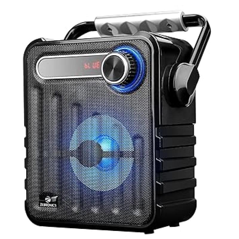 Zebronics BUDDY 5 W Wireless Bluetooth Portable Speaker With Supporting Carry Handle, LED Display, USB, TF/SD Card, AUX, FM & RGB Lights