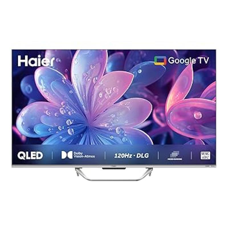 Haier 109 cm (43 inches) QLED -Smart Google TV with Hands Free Voice Control 43S800QT (Grey)