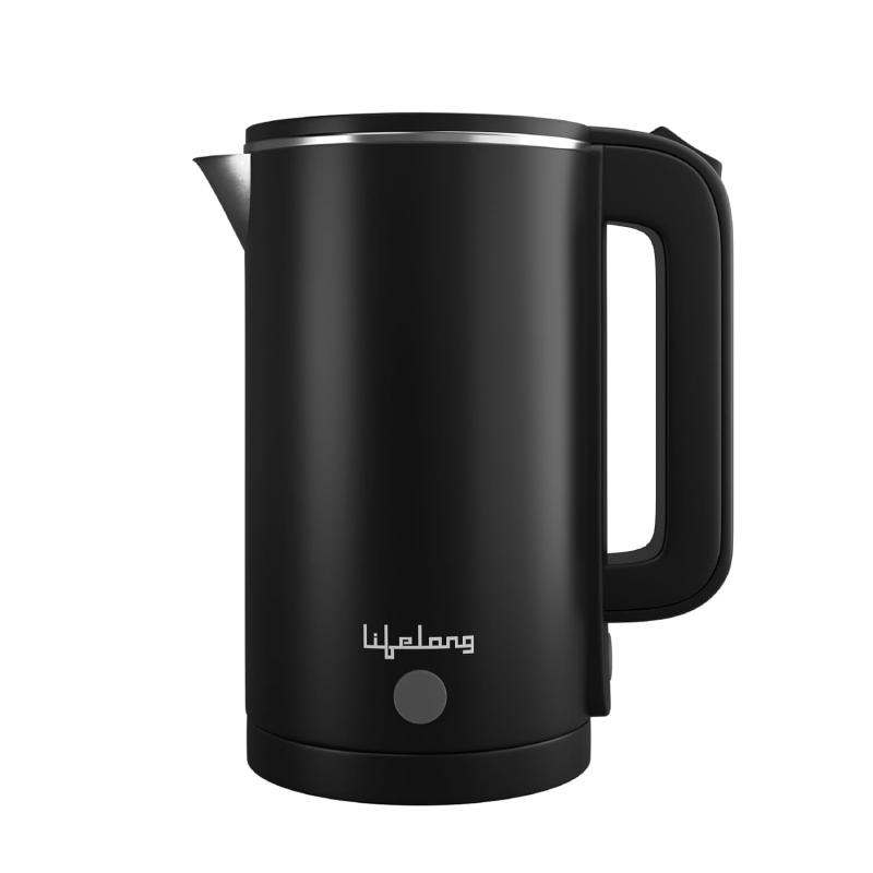 Electric Kettle | 1.5-Litre | 1500 Watt | Double Wall Cool Touch Body | 360° Swivel Base | Stainless Steel Body | Auto Shut-Off & Overheat Protection | Lifelong