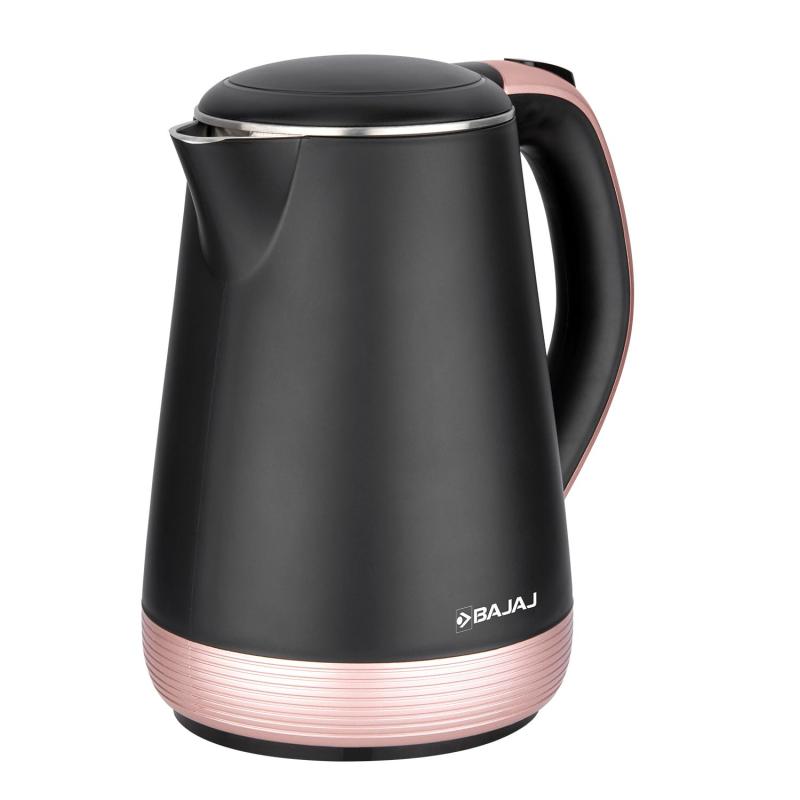 Electric Kettle | 1.7-Litre | Concealed Heating Element | Auto Shut-Off | Dry Boil Protection | SS304 Food Grade Inner Body | Double Wall Design | Gold Finish | Bajaj