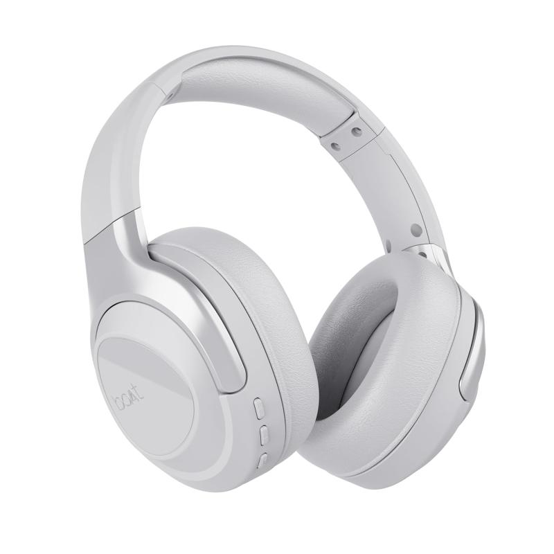 boAt Nirvana Eutopia Bluetooth Headphones with Head Tracking Function, Spatial Audio,20 HRS Playtime, ENx™ Tech, ASAP™ Charge, Hearables App(Android & iOS Compatible)(Primia White)