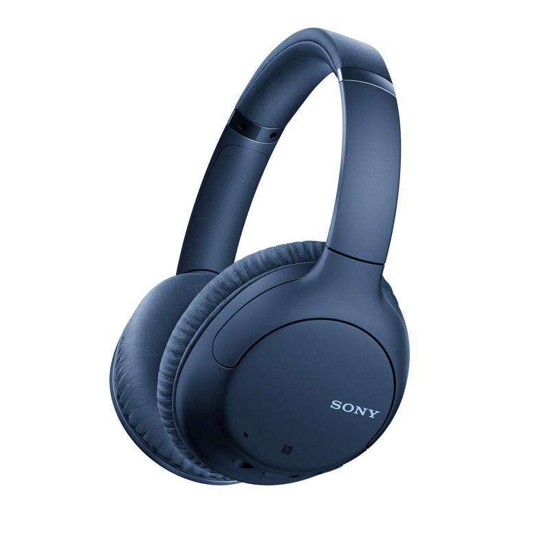 Sony WH-CH710N Active Noise Cancelling Wireless Headphones Bluetooth Over Ear Headset with Mic for Phone-Call, 35Hrs Battery Life, Aux, Quick Charge and Google Assistant Support for Mobiles -Blue