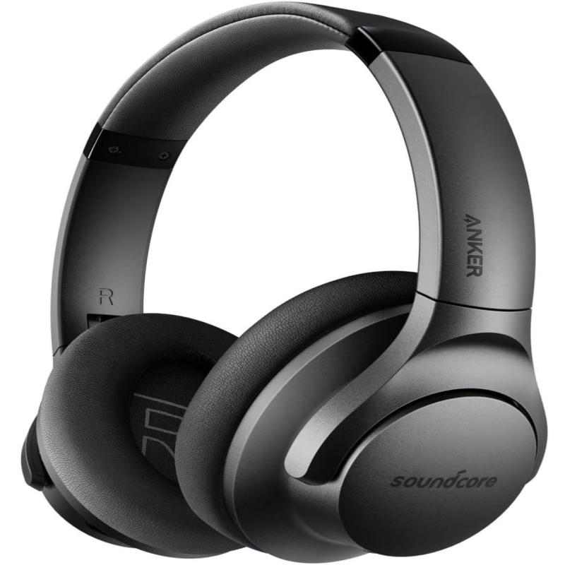 Anker Soundcore Life Q20i Wireless Bluetooth Headphones, Over Ear, Foldable, Hi-Res Certified Sound, 60-Hour Playtime, Fast USB-C Charging wtih Deep Bass