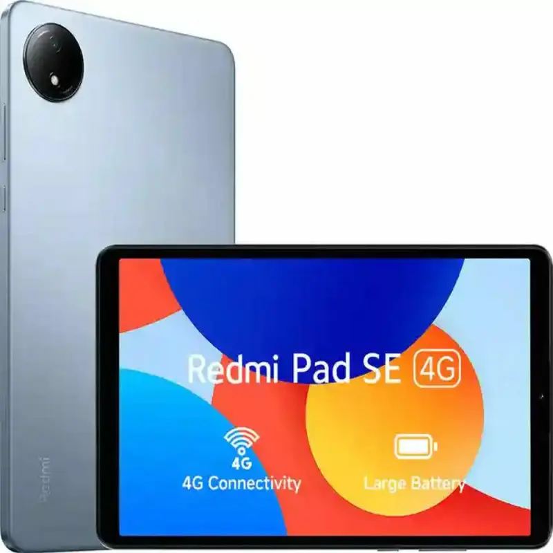 Redmi Pad SE 4G | Mediatek Helio G55| 8.7-Inc Display |Wi-Fi 6650mAH Battery | 90Hz Smooth Refresh Rate| 4GB, 128GB | 1340 X 800 Display | 1 Billion Colours | Dolby Atmos | Dual Speakers | Ocean Blue