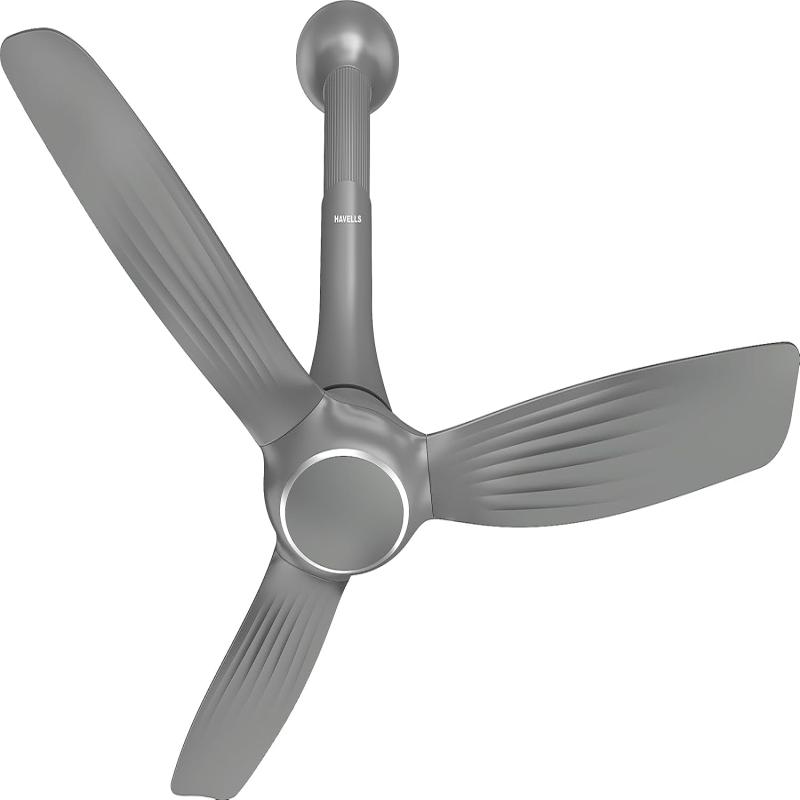 5 Star | BLDC Motor Remote Control High Air Delivery 1200 mm Ceiling Fan | Silver | Havells