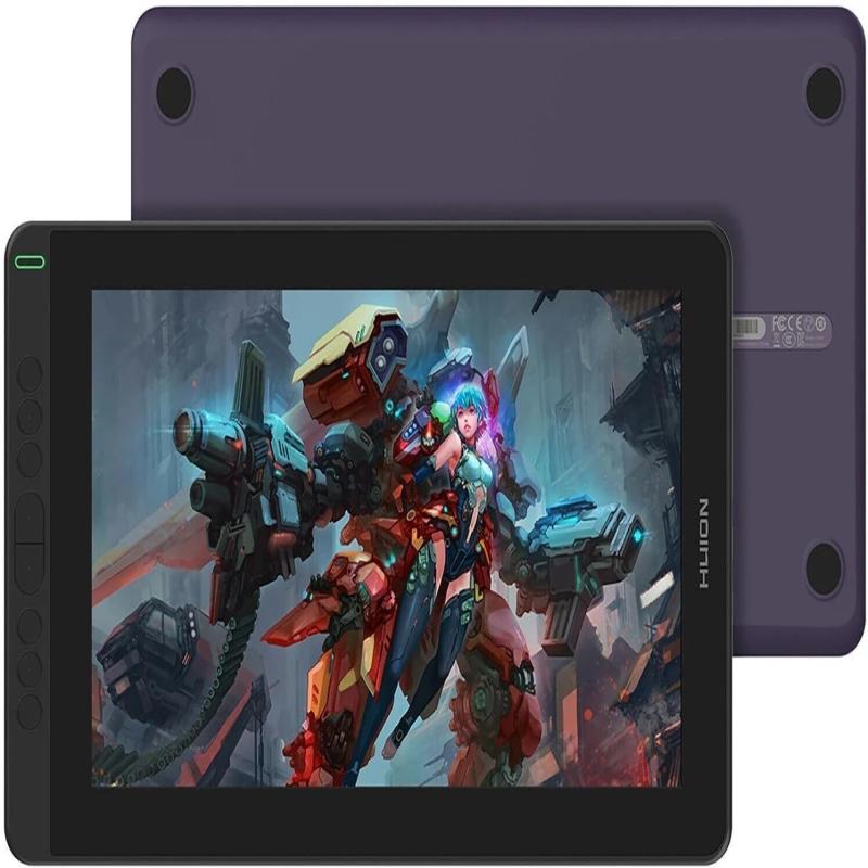 13.3-inch Full Laminated Screen | 13.3-inch | Battery-Free Stylus 8192 Pen Pressure | Violet | HUION Kamvas 13
