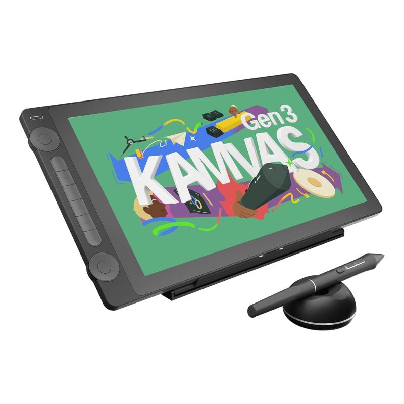 15.8-inch 2.5K QHD Full-Laminated Anti-Sparkle Glass | 15.8-inch | 16384 Pen Pressure | HUION KAMVAS 16 (Gen 3)