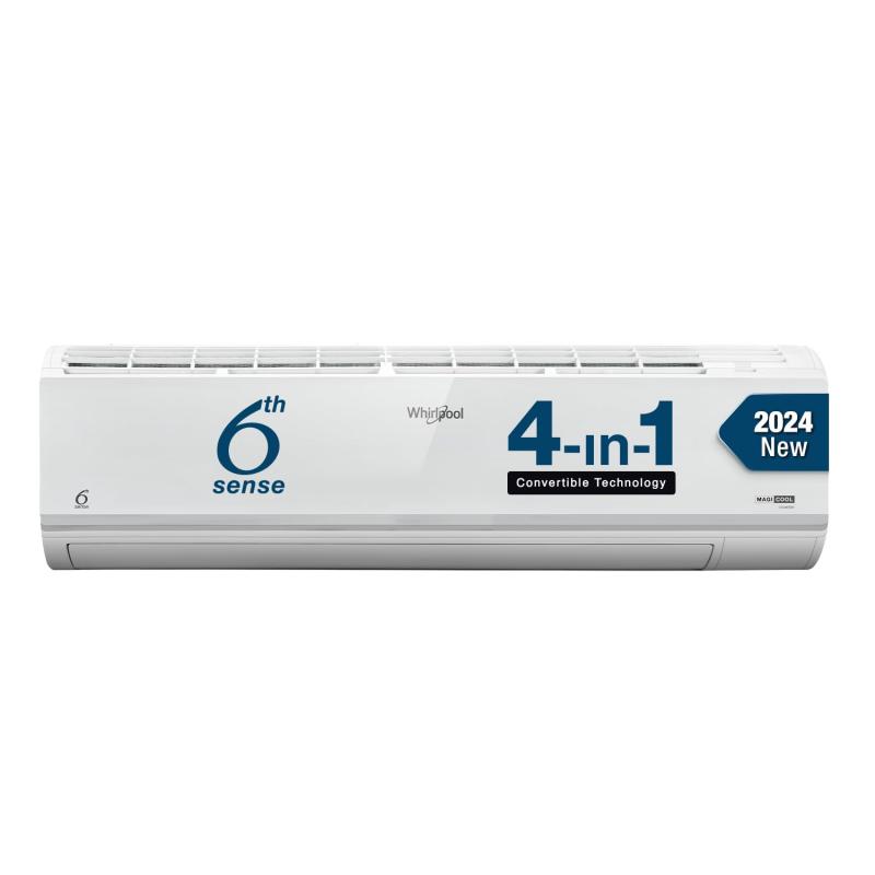 1.5 Ton | 5 Star | Magicool Inverter Split AC Convertible 4 in 1 Cooling HD Filter S4I2AD0 | White | Whirlpool