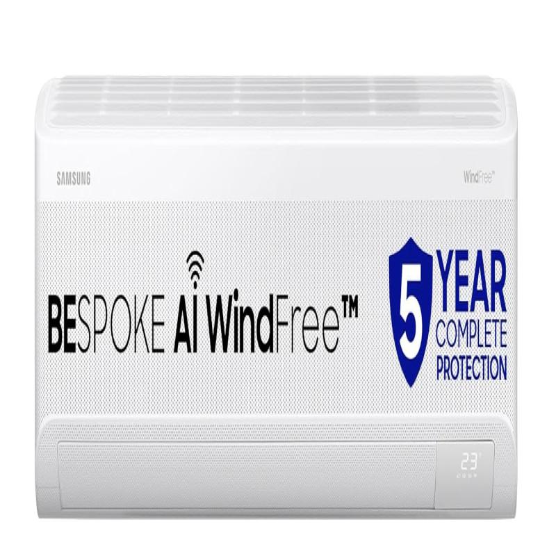 Samsung 1.5 Ton 3 Star Windfree AI Inverter Smart Split AC (WiFi, Energy Saving, Voice Control, Powerful Cooling, Copper, Digital Inverter, 4 Way swing, Convertible, BESPOKE AI AR60F19D1XWNNA)