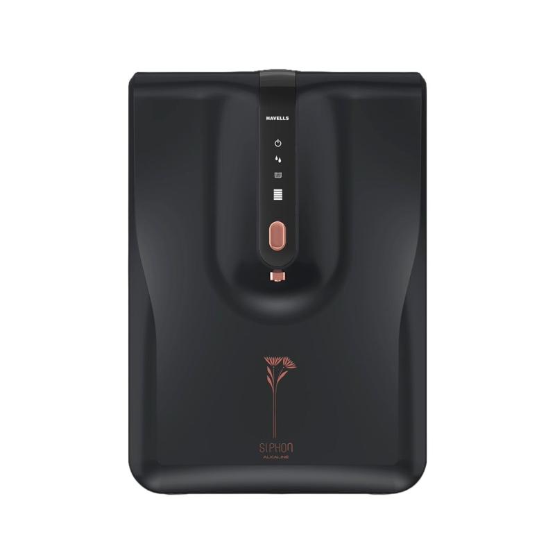 Havells Siphon Alkaline Water Purifier | RO+UV+Alkaline | Free Unlimited Service Visits for 5 Yrs | 9-Stages | 6.5L Tank | Free TDS Meter | Useful For Borewell, Tanker, Municipal Water Upto 2000 TDS