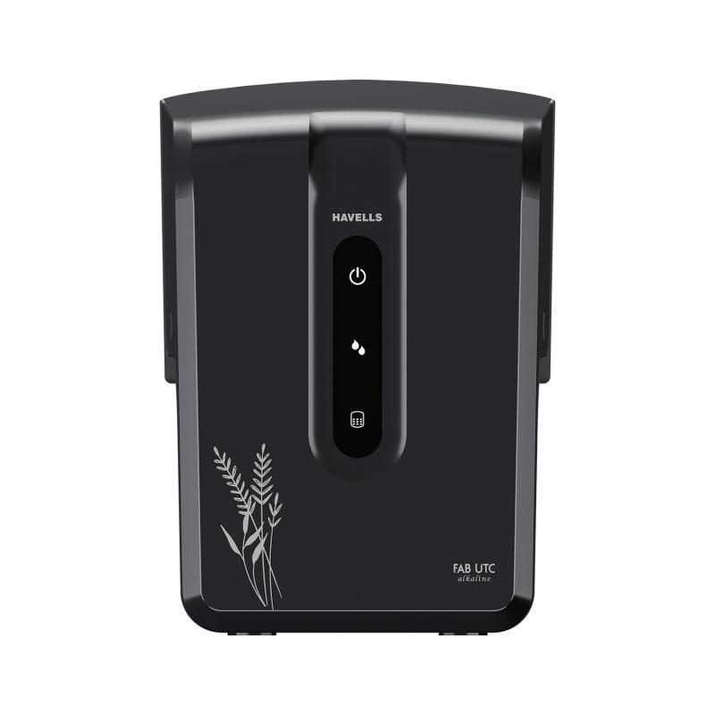 Havells FAB UTC Alkaline Water Purifier (Black), RO+UV+Alkaline, Copper+Zinc+Magnesium, 8 Stage Purification, 7Litre, Suitable for Borewell,Tanker & Municipal,Upto 2000 TDS, 33% Higher Water Recovery