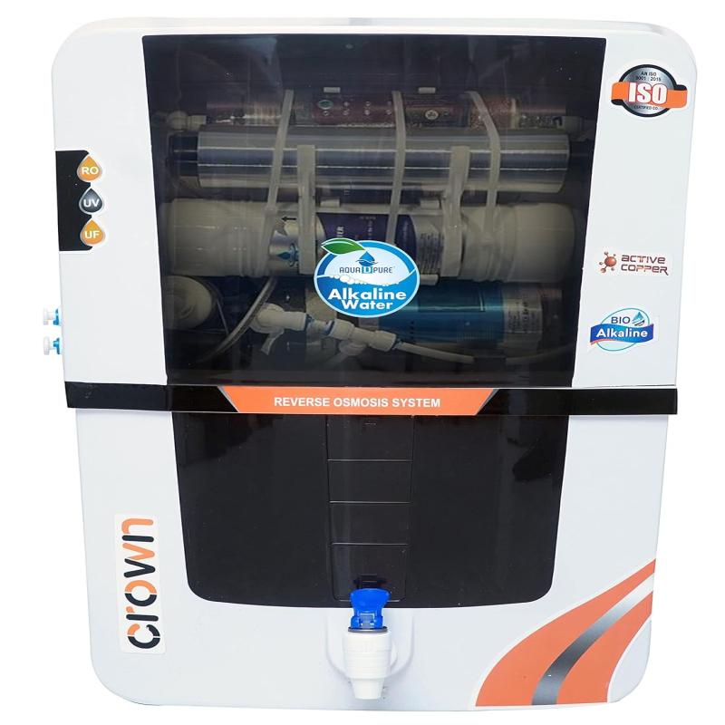 AQUA D PURE Bio Alkaline + Copper Ro Water Purifier With Ro, Uv, Uf, Tds Adjuster 12L | 8 Stage Purification | Suitable For All Type Water Supply