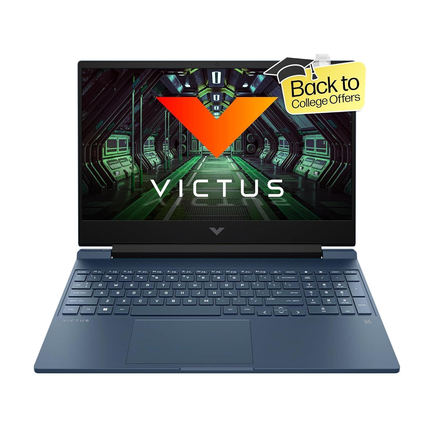 HP Victus Gaming Laptop 15,AMD Ryzen 5 5600H,15.6 inch(39.6cm),FHD,Anti-Glare,8 GB DDR4-3200 MHz RAM, 512 GB PCIe® Gen4NVMe™ TLC M.2 SSD,Windows 11 Home,2.29kg, fb0153AX