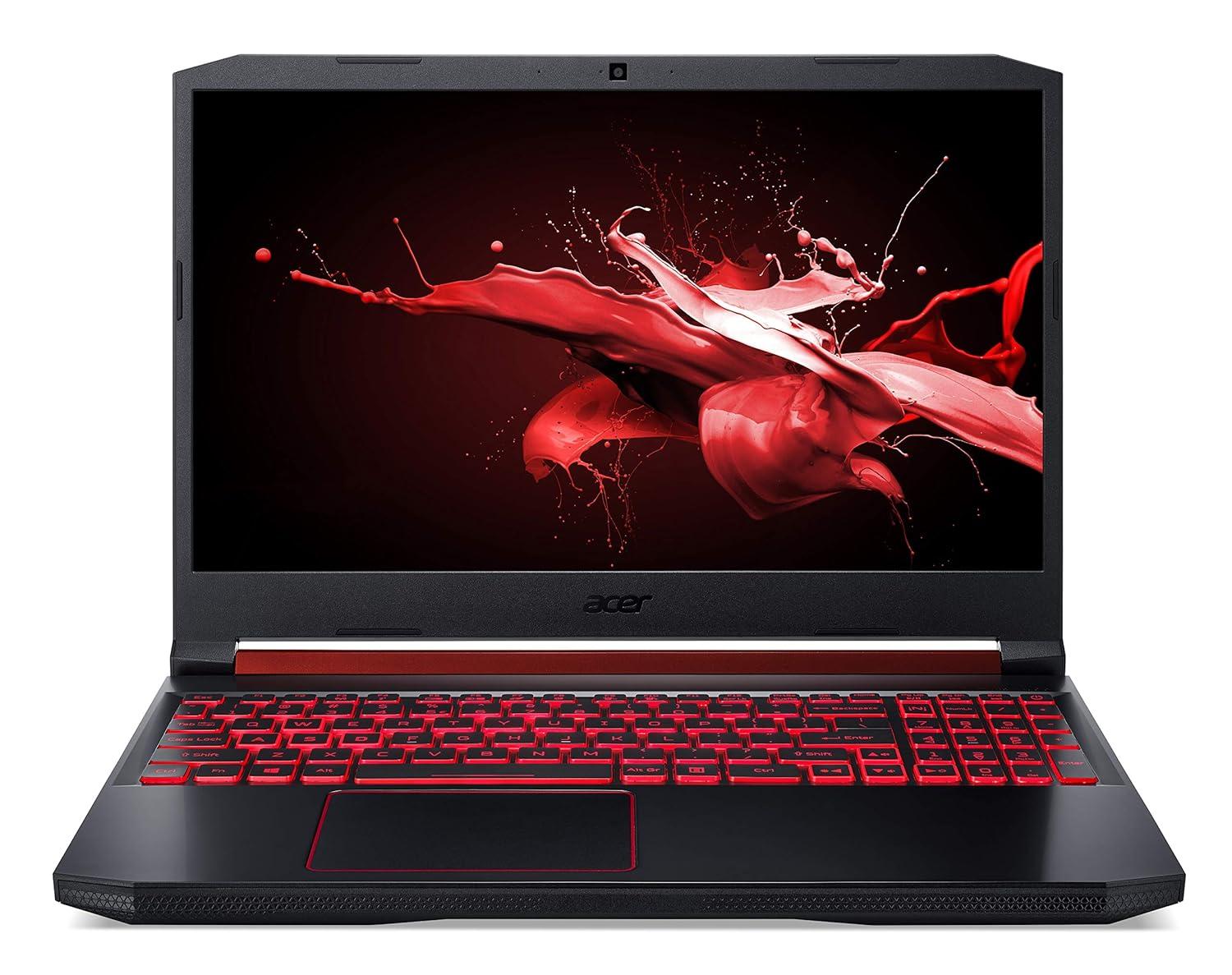 Acer Nitro 5 Intel Core i5-9th Gen 15.6" (39.62cms) Display 1920 x 1080 Thin and Light Gaming Laptop (8GB Ram/1TB HDD/Windows 10 Home/GTX 1650 Graphics/Obsidian Black/2.3 Kgs), AN515-54