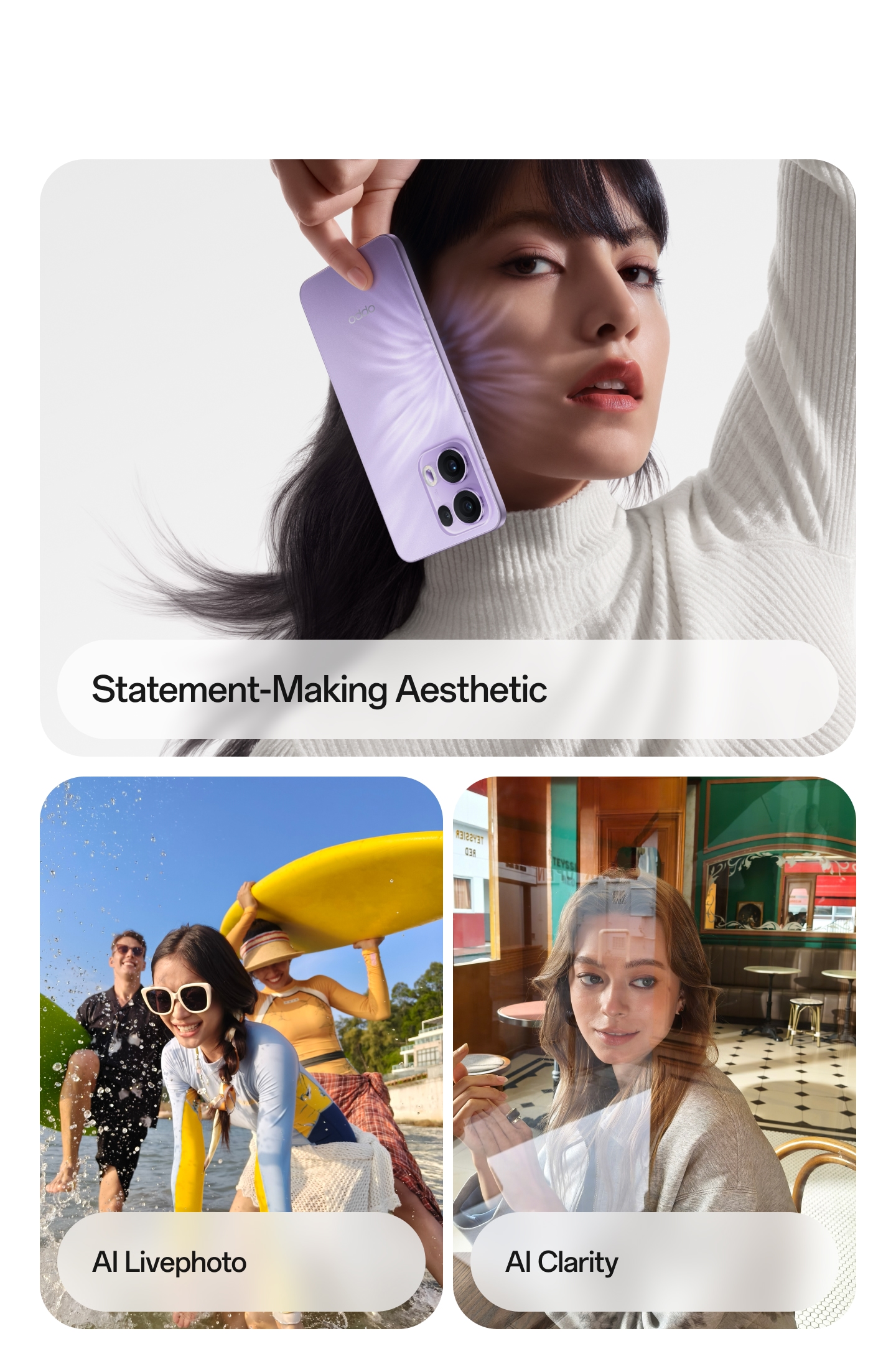 Oppo Reno 13 Pro 5G ( Mist Lavender, 12GB-512GB ) Banner