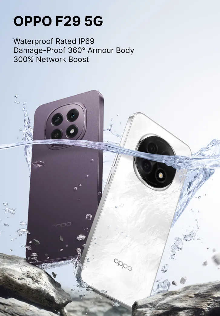 Oppo F29 5G ( Solid Purple, 8GB-128GB ) Banner