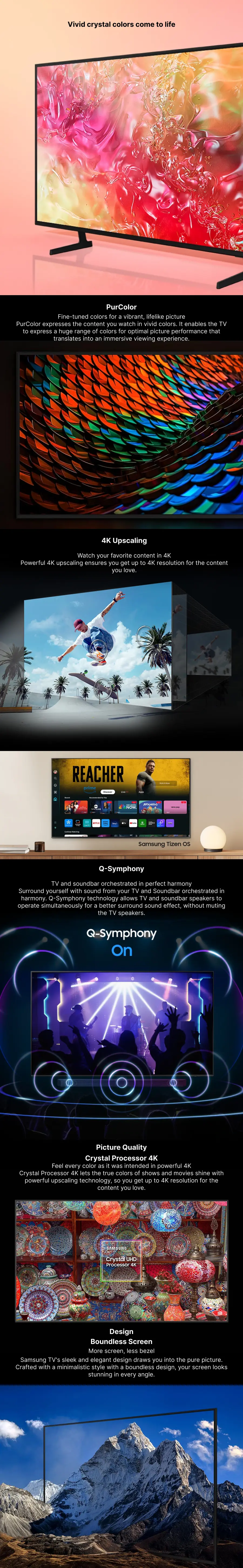 Samsung 4K Ultra HD LED Smart TV, DU7700 ( 43 inch ) Banner