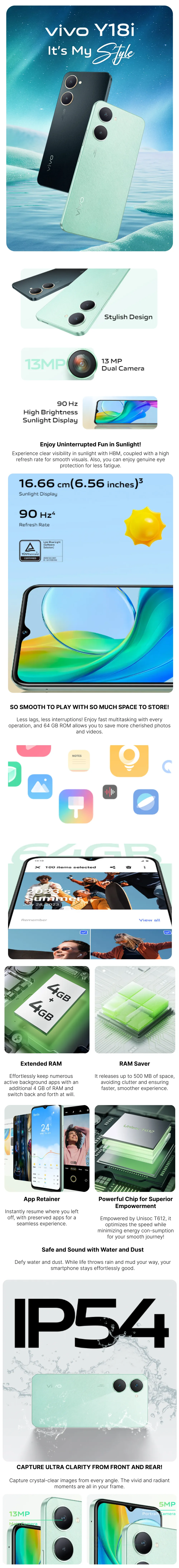 Vivo Y28e 5G ( Breeze Green, 4GB-128GB ) Banner