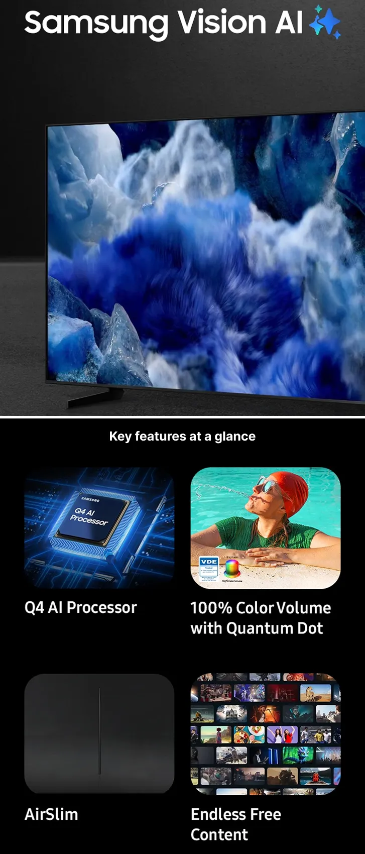 Samsung QLED 4K Ultra HD Smart TV Q8F ( 55 inch ) Banner