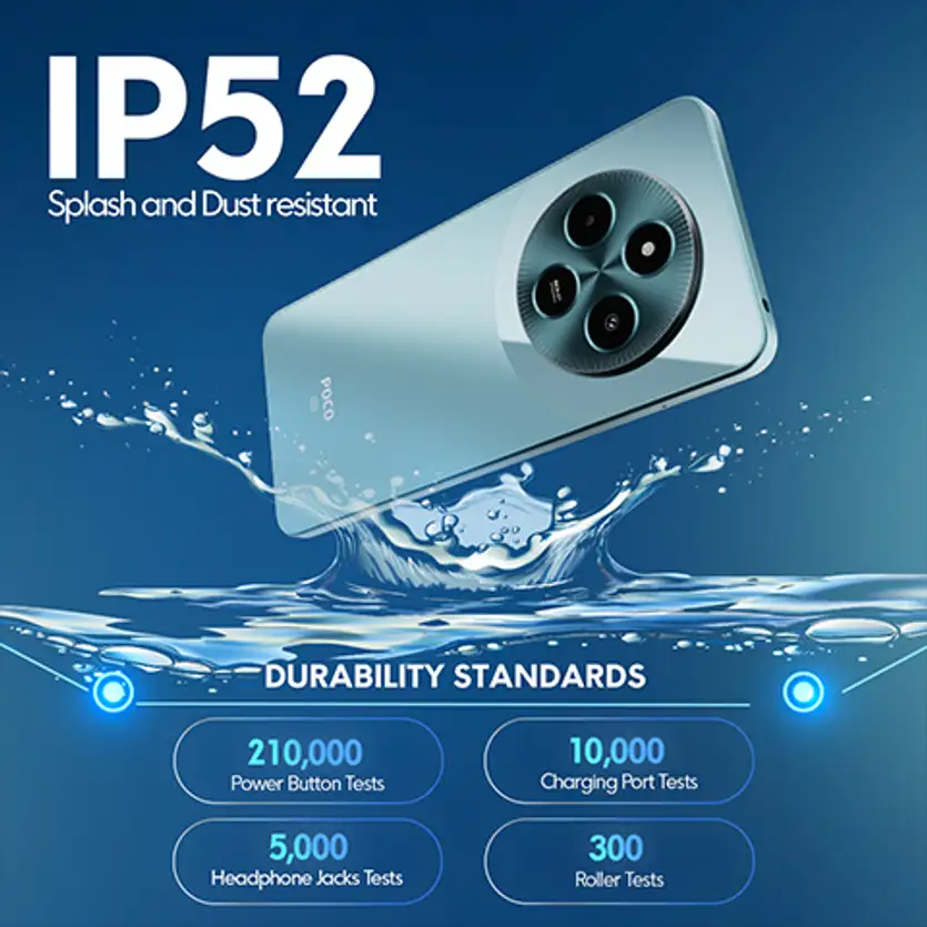 POCO M7 5G, Satin Black (6GB, 128GB) Banner