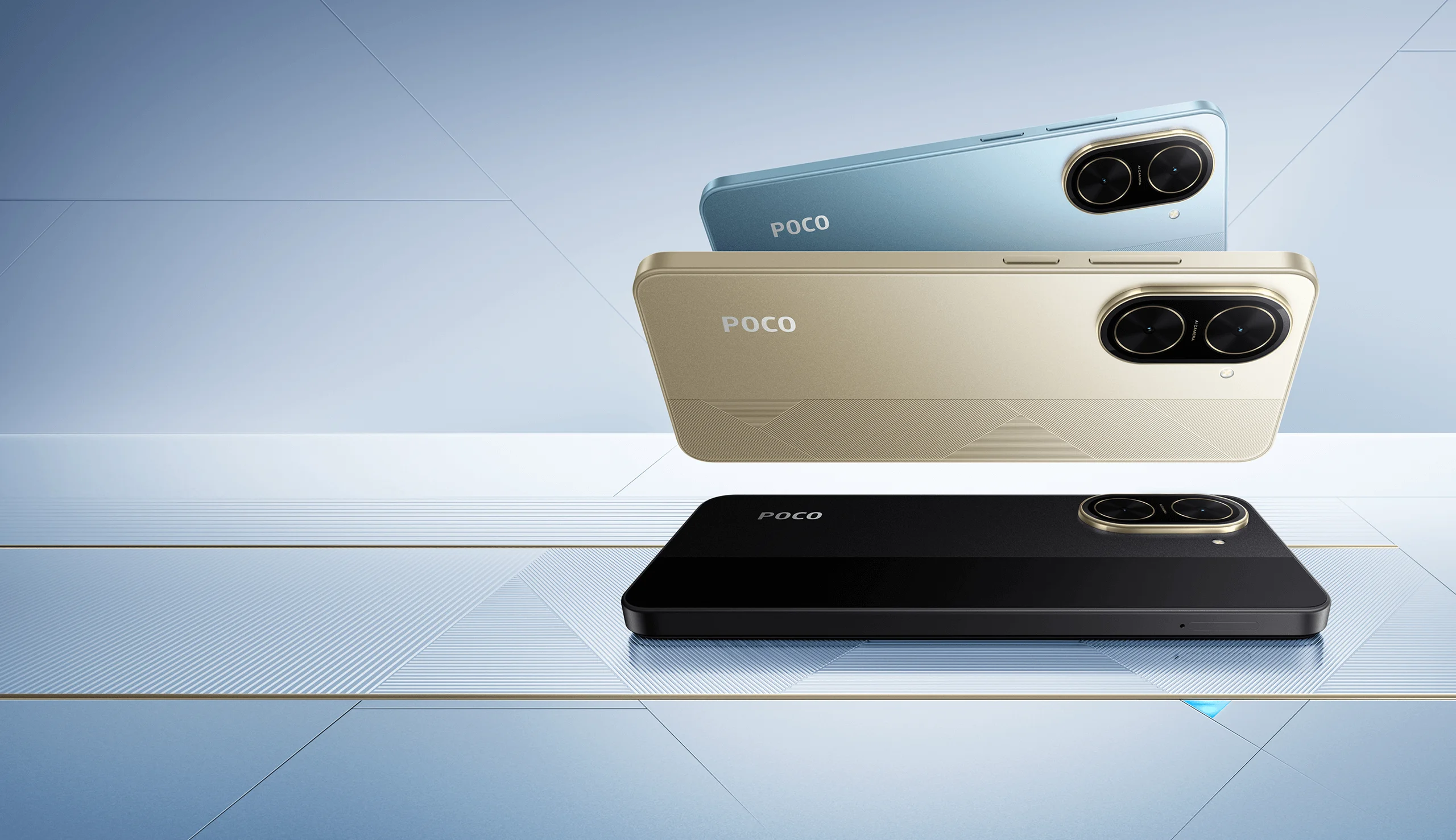 POCO C71, Desert Gold (6GB, 128GB) Banner