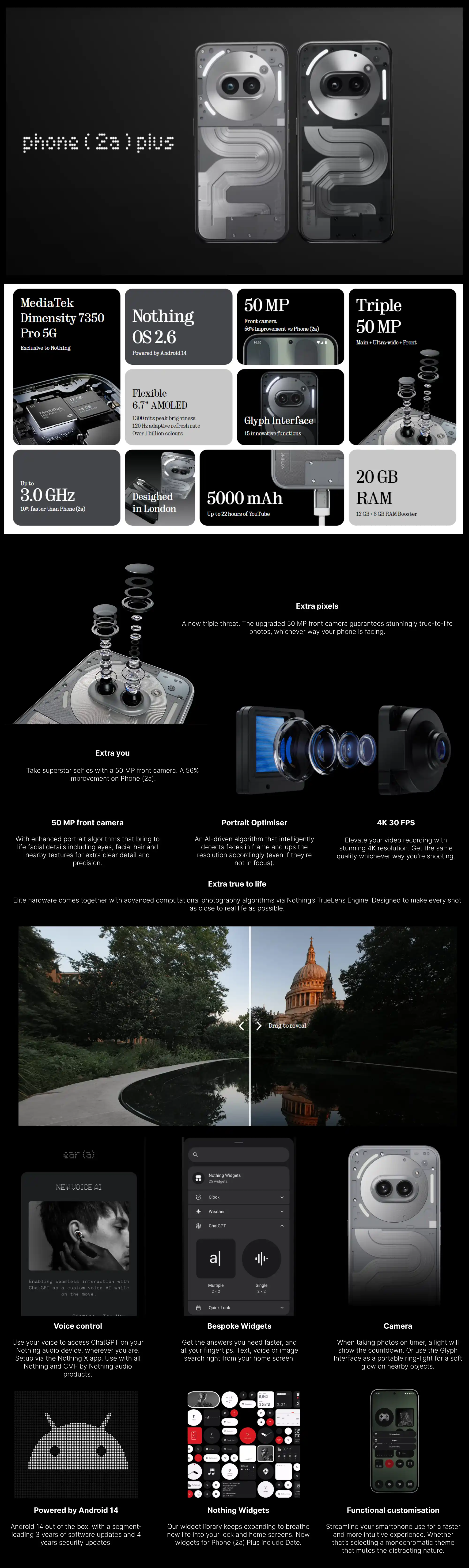 Nothing Phone (2a) Plus 5G ( Black, 8GB-256GB ) Banner