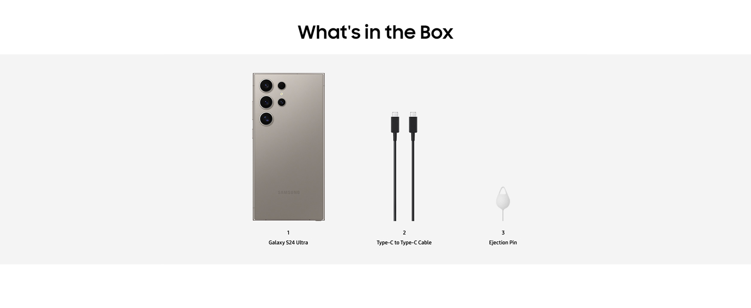 Samsung Galaxy S24 Ultra 5G ( Titanium Gray, 12GB-256GB ) Banner