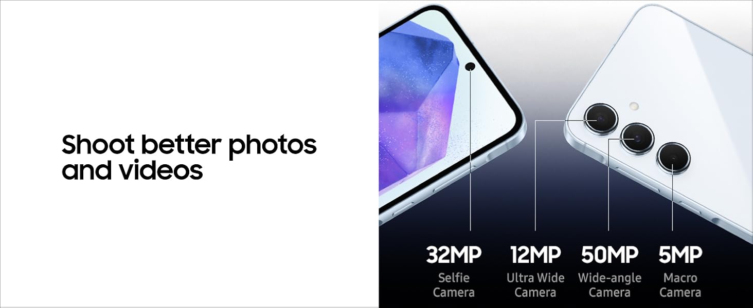 Samsung Galaxy A55 5G ( Awesome Iceblue, 12GB-256GB ) Banner