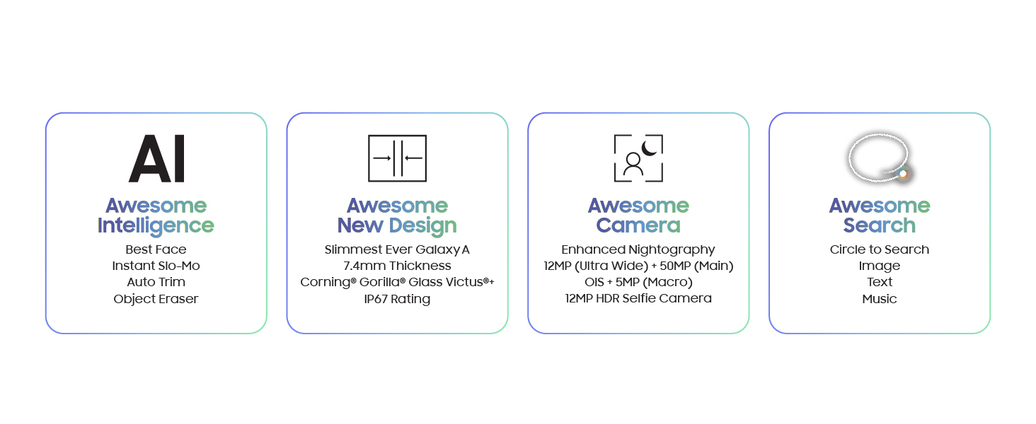 Samsung Galaxy A56 5G Awesome Gray, 8GB-256GB Banner