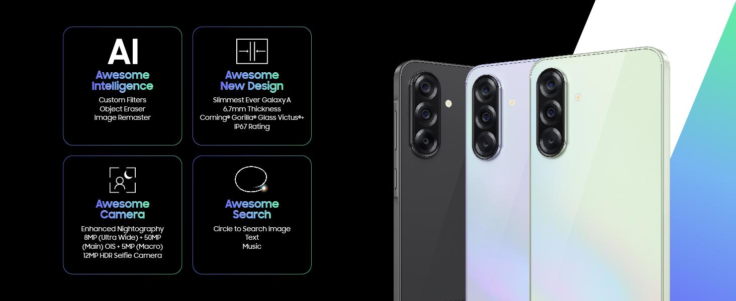 Samsung Galaxy A36 5G ( Awesome Lavender, 12GB-256GB ) Banner