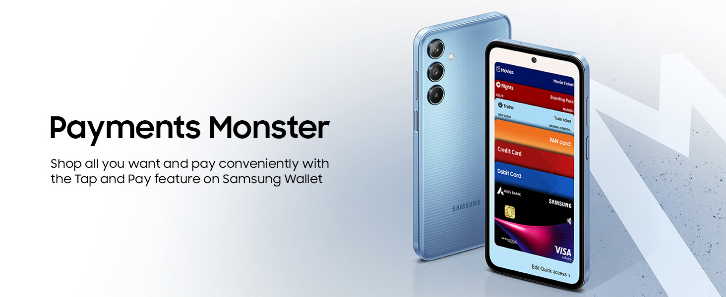 Samsung Galaxy M35 5G (Moonlight Blue,6GB RAM,128GB Storage)| Corning Gorilla Glass Victus+| AnTuTu Score 595K+ | Vapour Cooling Chamber | 6000mAh Battery | 120Hz Super AMOLED Display| Without Charger Banner