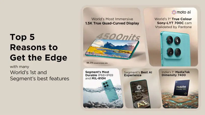 Motorola Edge 60 Fusion (Pantone Slipstream, 8GB RAM, 256GB Storage) Banner