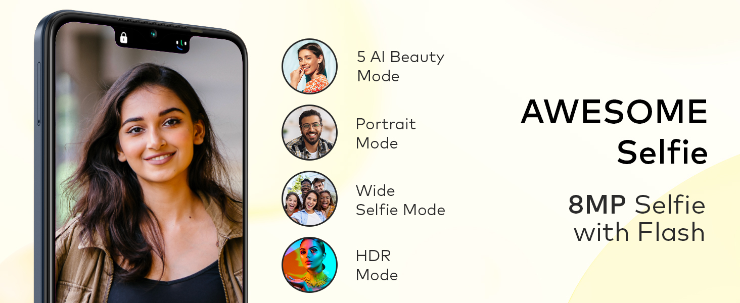 itel A70 | 5000 mAh Battery |13MP Dual Rear Camera | Type C Charging (Starlish Black, 64 GB)  (4 GB RAM) Banner