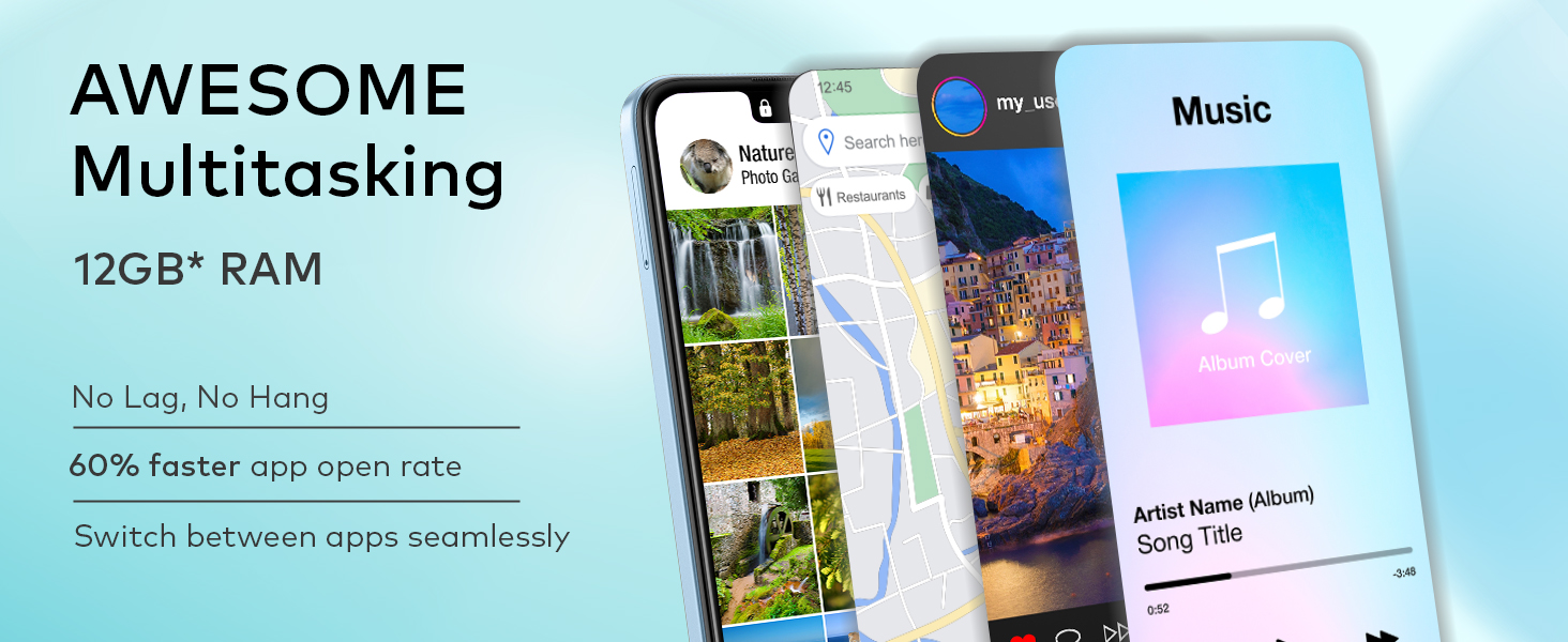itel A70 | 5000 mAh Battery |13MP Dual Rear Camera | Type C Charging (Field Green, 64 GB)  (4 GB RAM) Banner