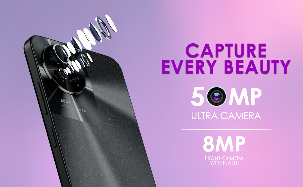 itel S23 with Dual Sim| 50MP Rear Camera| 5000mAh Battery|Expandable Upto 1 TB (Mystery White, 128 GB)  (8 GB RAM) Banner