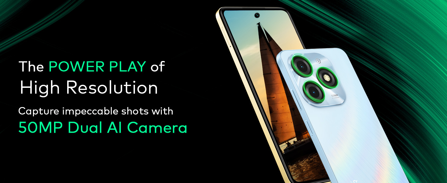 Itel A50 ( Cyan Blue, 3GB-64GB ) Banner