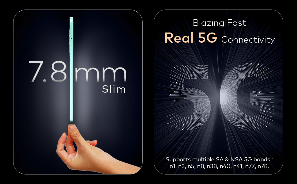 itel A95 5G+ AI Smartphone | 6GB RAM + 128GB ROM Calx Titanium Banner