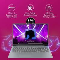 Lenovo Ideapad Slim 3 AMD Ryzen 5 7520U 15.6" (39.6Cm) FHD Thin and Light Laptop (16Gb/512GB SSD/Win 11/Office 2021/Backlit Keyboard/Alexa Built-in/3 Month Game Pass/Arctic Grey/1.62Kg), 82XQ008VIN